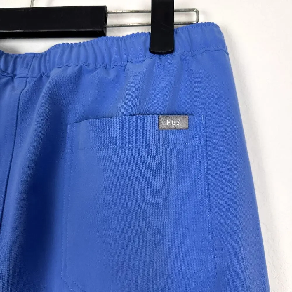 Figs Men's Cairo Cargo Scrub Pants in Ceil Blue Size Medium